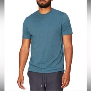 Threads 4 Thought Men's Short Sleeve Teal Tri Blend Crew T-Shirt size XXL
